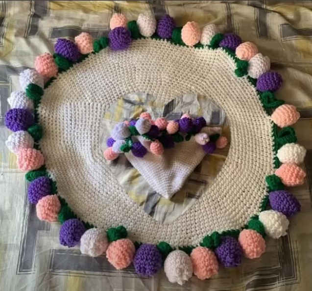 Manta Circular Corazón